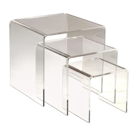 clear acrylic jewelry display risers